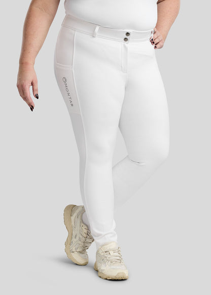 CURVE MoFlair pantalon Full Grip y Cristales Gun Metal - Blanco
