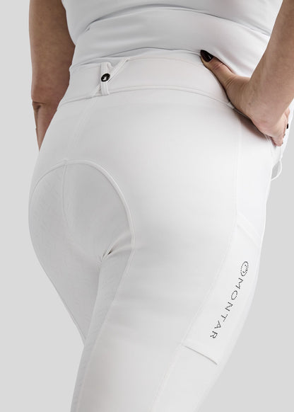 CURVE MoFlair pantalon Full Grip y Cristales Gun Metal - Blanco
