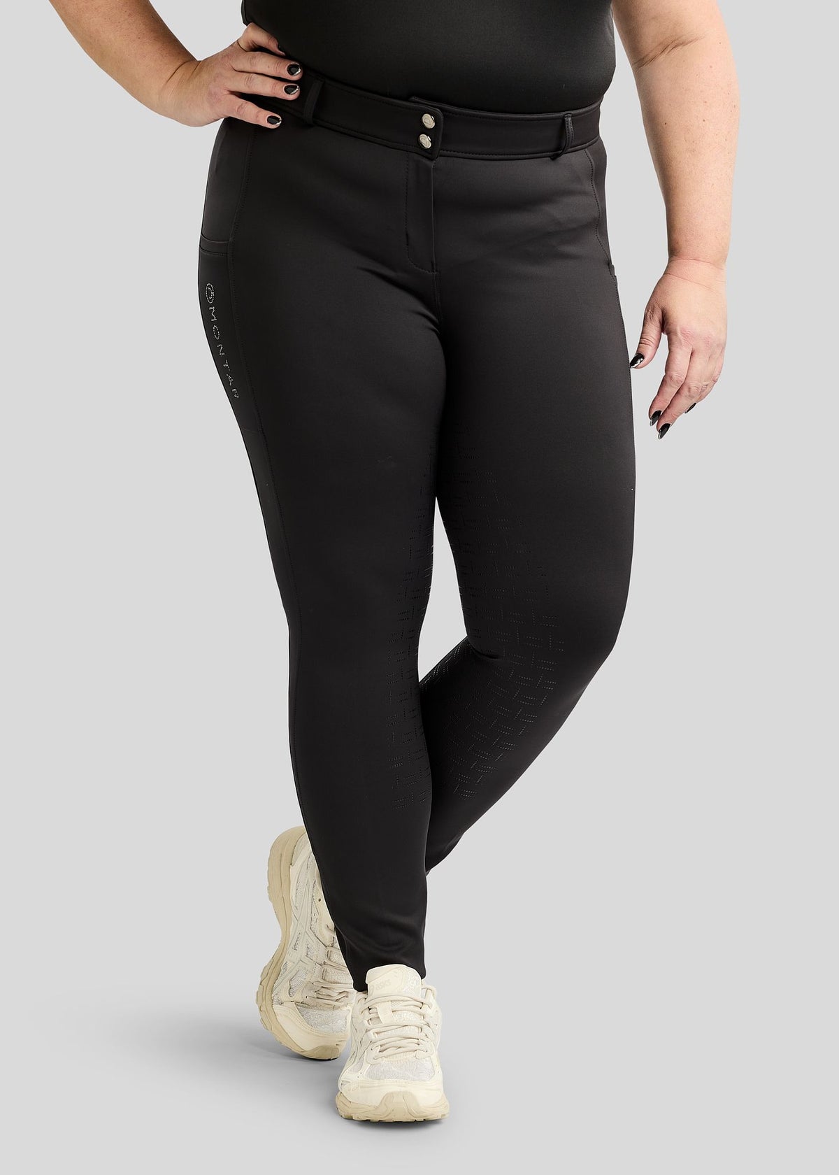 CURVE MoFlair pantalon Full Grip y Cristales Gun Metal - Negro