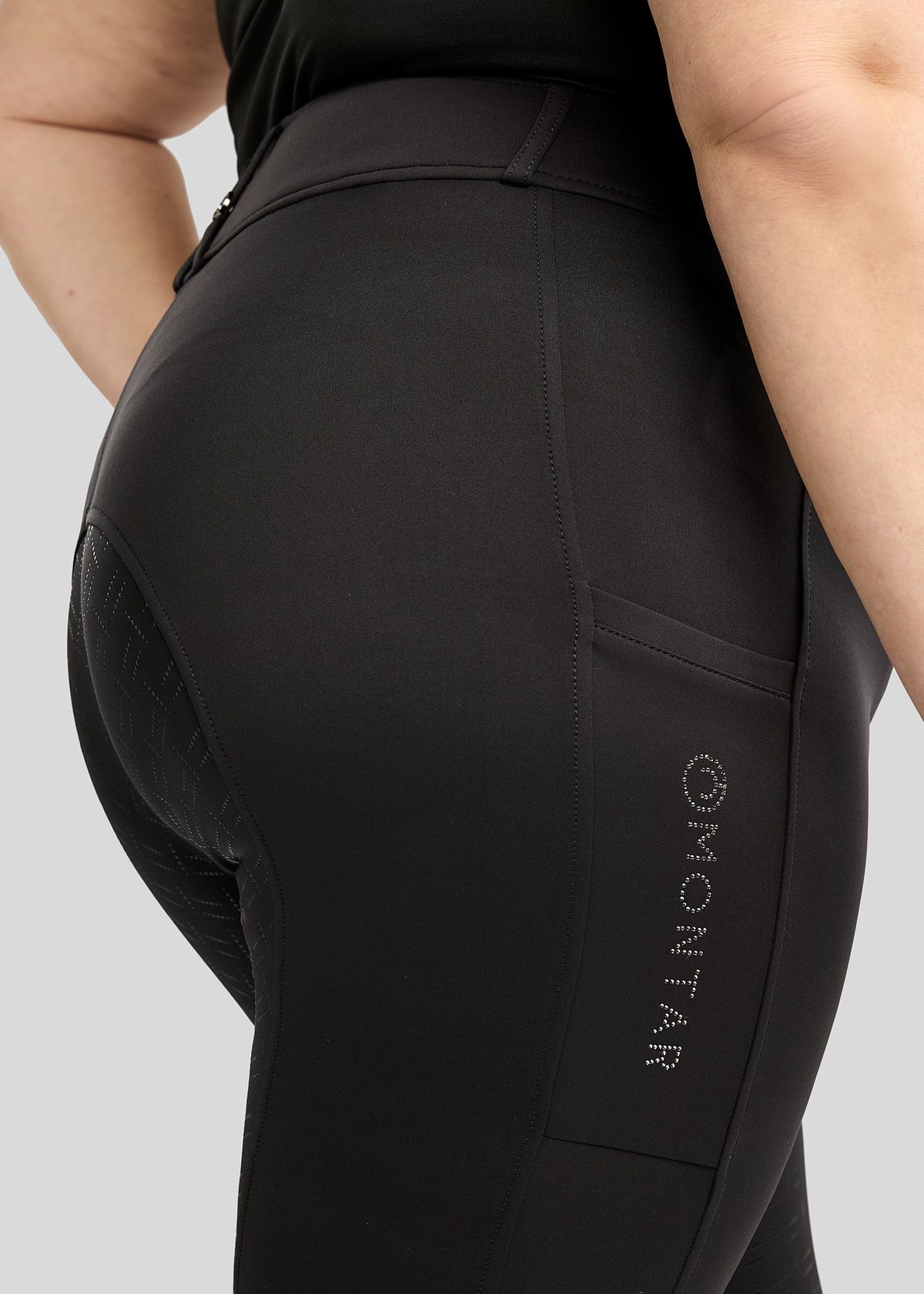 CURVE MoFlair pantalon Full Grip y Cristales Gun Metal - Negro