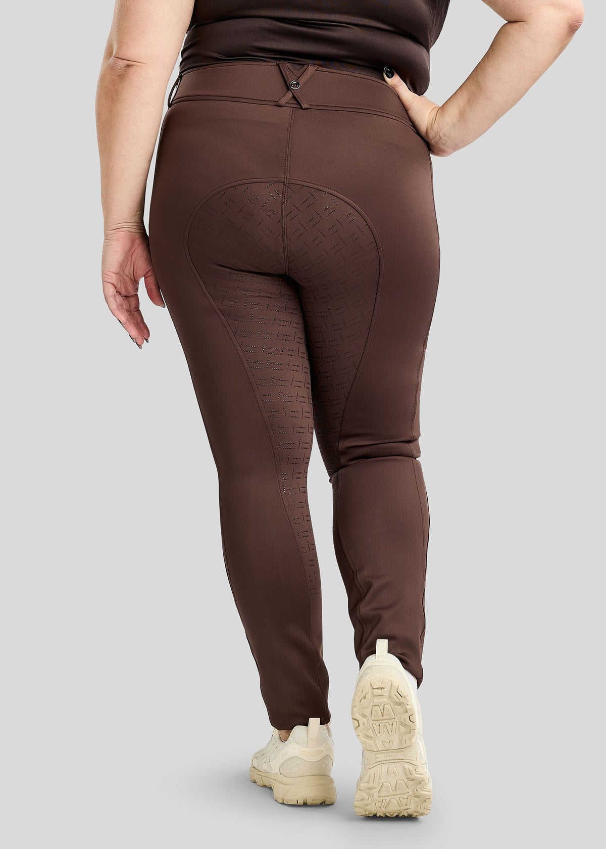 CURVE MoFlair pantalon Full Grip y Cristales Gun Metal - Marron