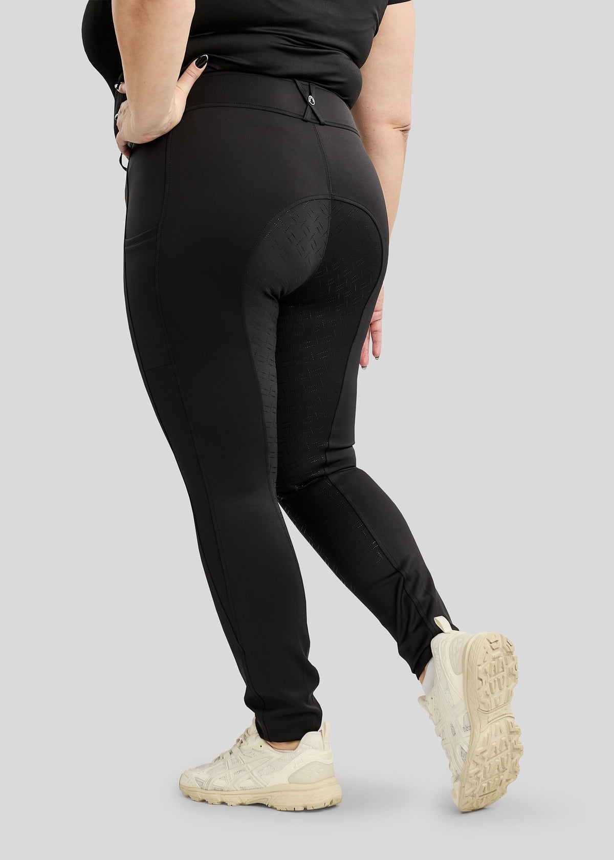 CURVE MoFree pantalon Full Grip Logo Gun Metal - Negro