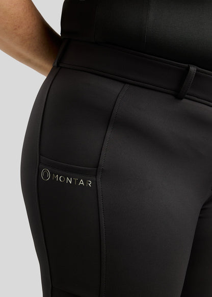 CURVE MoFree pantalon Full Grip Logo Gun Metal - Negro