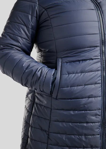 CURVE MoKately Mid-Long Jacket - Navy
