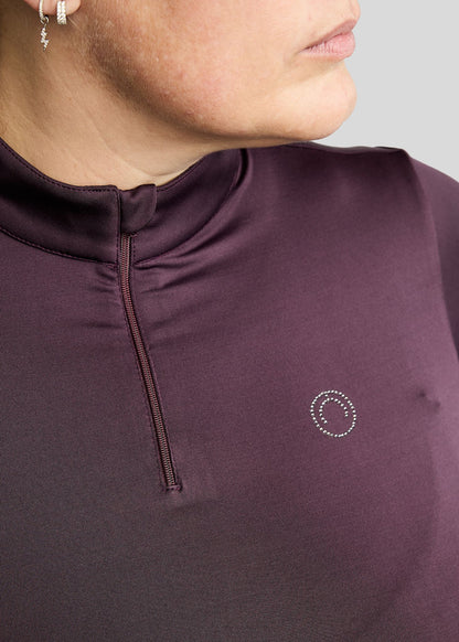 CURVE MoFair Polo manga larga con detalles Gun Metal - Fig