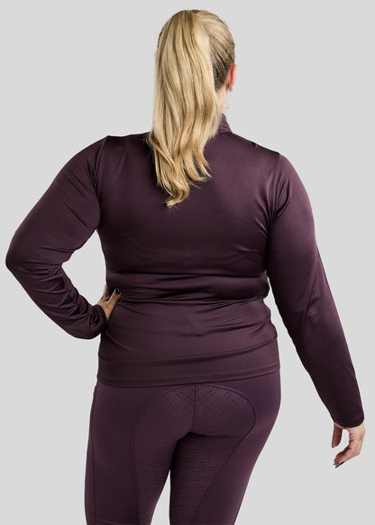 CURVE MoFair Polo manga larga con detalles Gun Metal - Fig