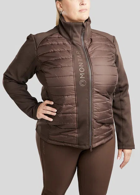 CURVE Emma chaqueta Softshell/acolchado - Marrón