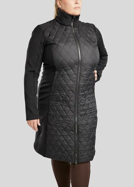CURVE MoQuinn Long Quilted/Softshell Jacket - Black