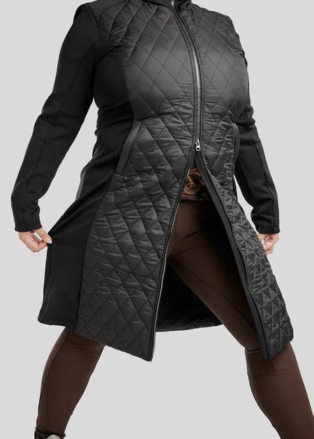 CURVE MoQuinn Long Quilted/Softshell Jacket - Black