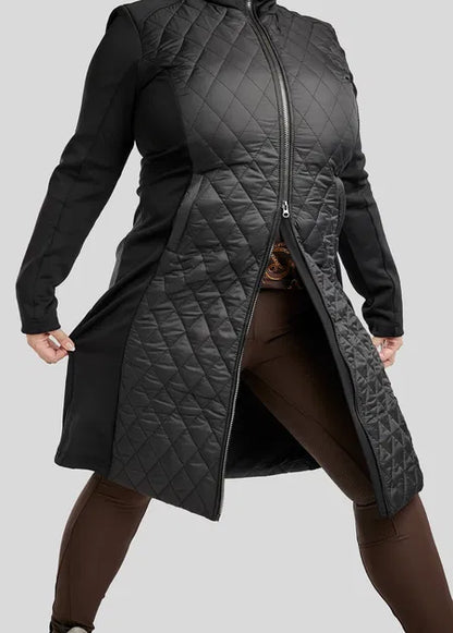 CURVE MoQuinn Long Quilted/Softshell Jacket - Black