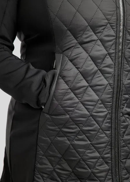 CURVE MoQuinn Long Quilted/Softshell Jacket - Black