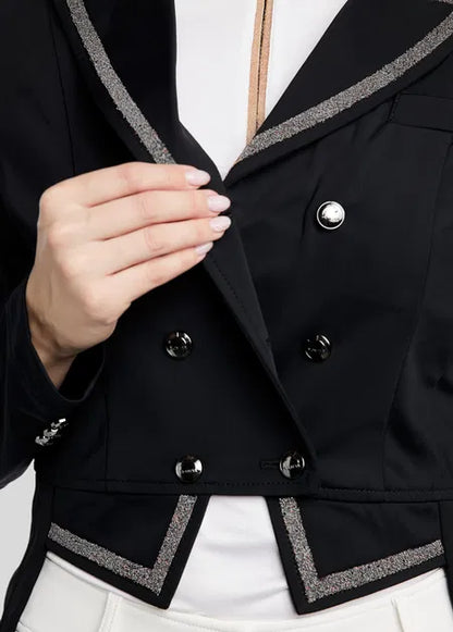 MoGloria Frac concurso con Gun Metal Caviar Tape - Negro