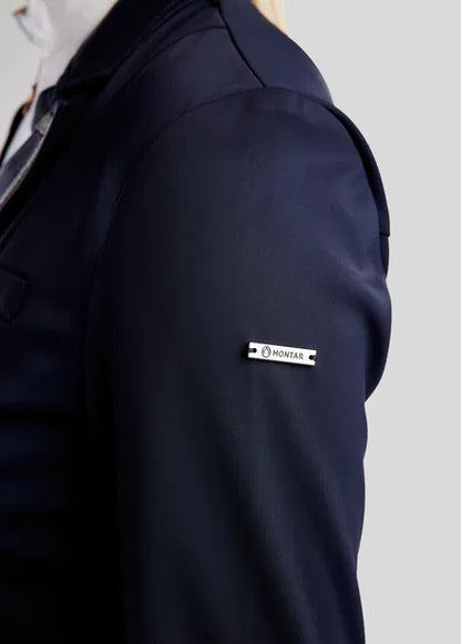 MoGloria Frac concurso con Gun Metal Caviar Tape - Navy