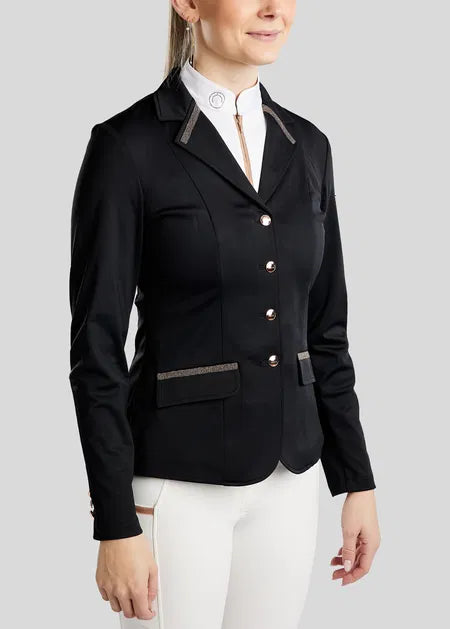 MoGlenda Americana concurso con detalles Rosegold Caviar Tape - Negro