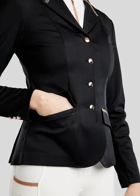MoGlenda Americana concurso con detalles Rosegold Caviar Tape - Negro
