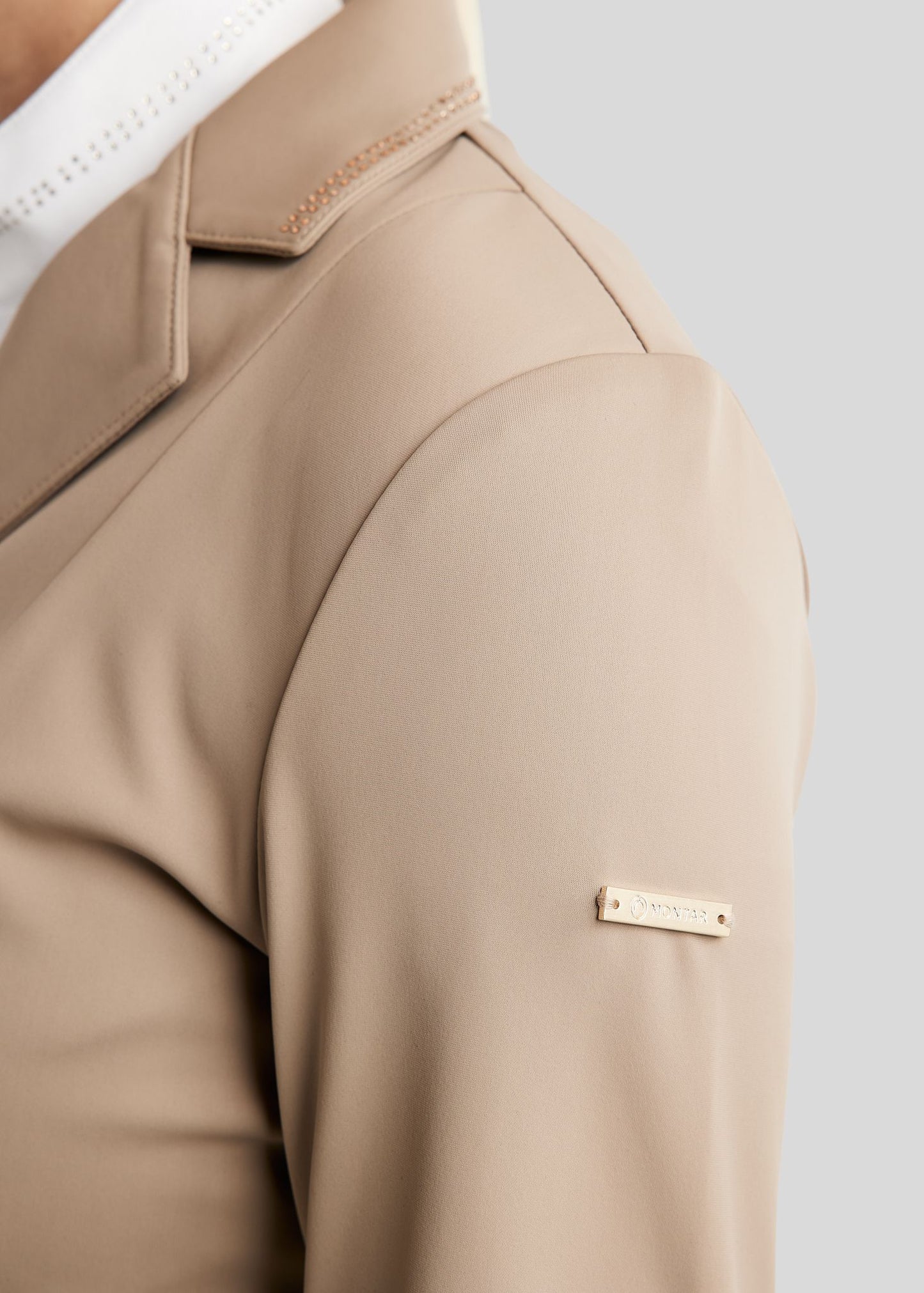 MoEverlisa americana concurso con Champagne Crystals - Taupe