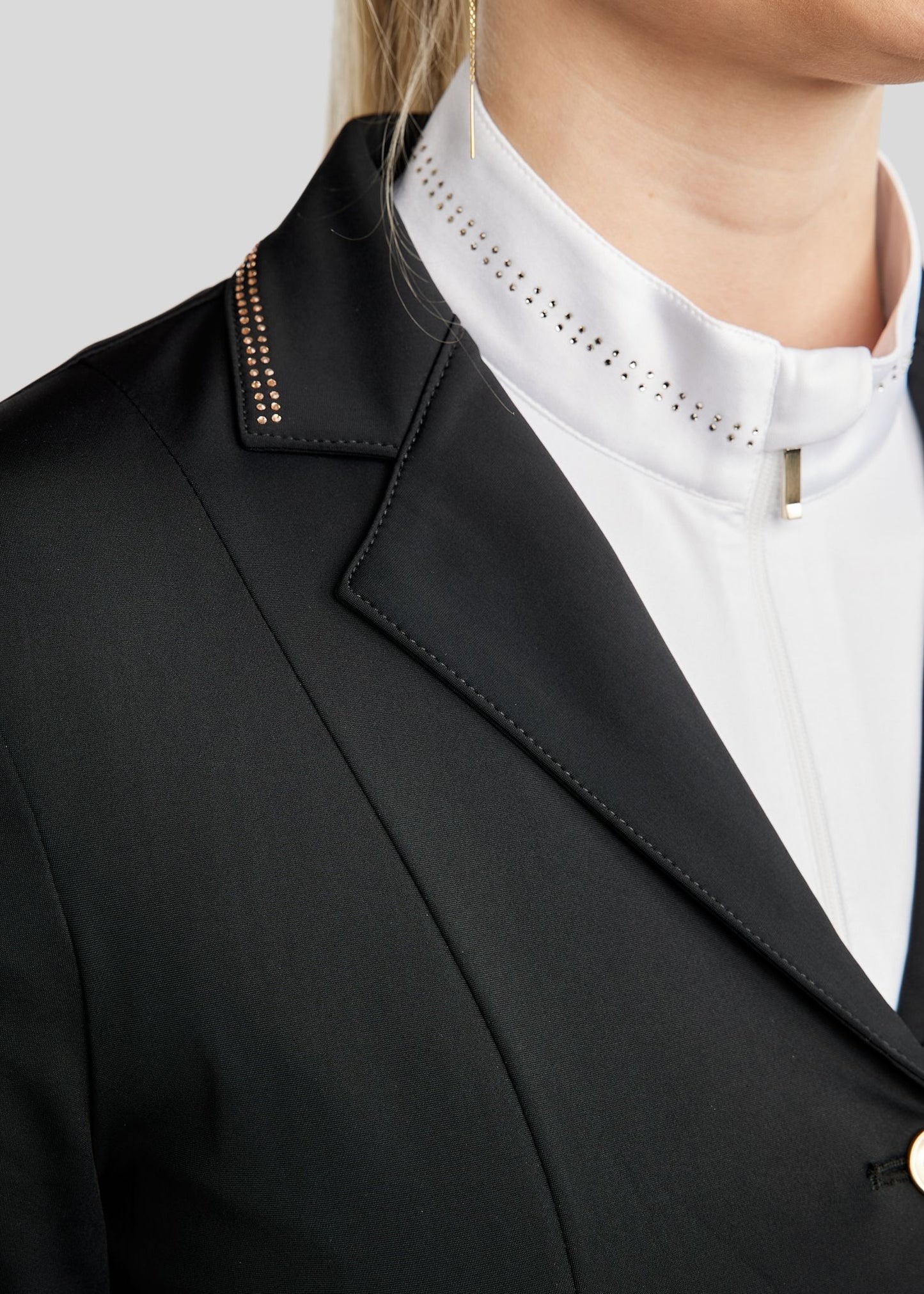 MoEverlisa americana concurso con Champagne Crystals - Negro