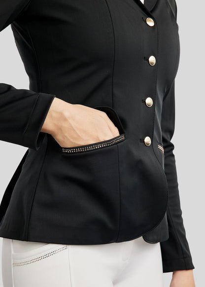 MoEverlisa americana concurso con Champagne Crystals - Negro