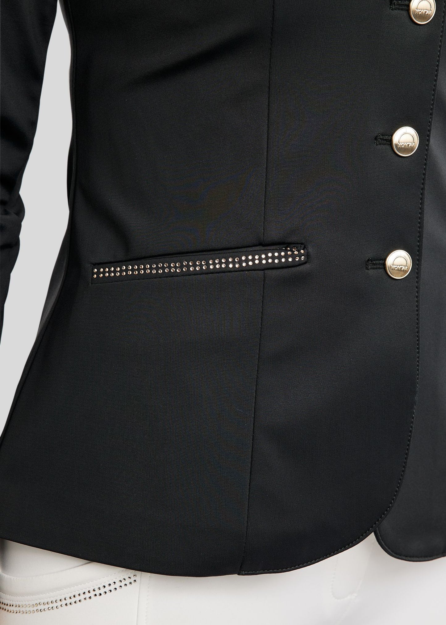 MoEverlisa americana concurso con Champagne Crystals - Negro