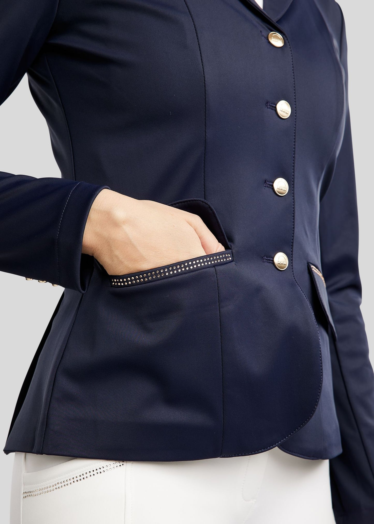 MoEverlisa americana concurso con Champagne Crystals - Navy