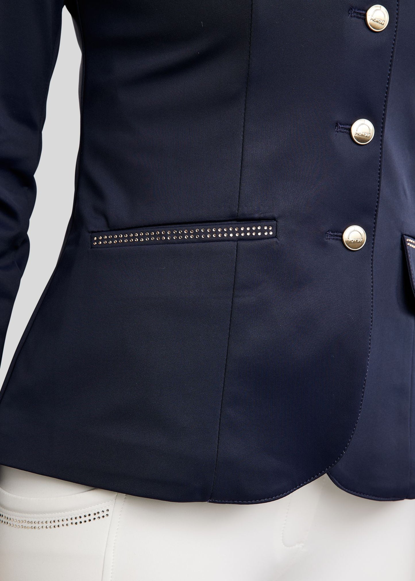 MoEverlisa americana concurso con Champagne Crystals - Navy