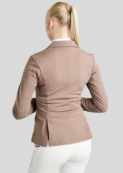 MoEve Softshell Americana de Concurso detalles Golden Quartz - Nougat Brown