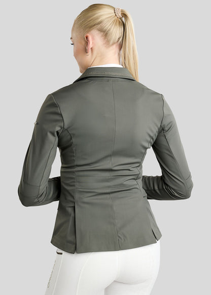 MoEve Softshell Americana de Concurso detalles Golden Quartz - Forest Green
