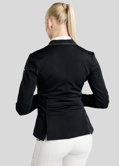 MoEve Softshell Americana de Concurso detalles Golden Quartz - Negro