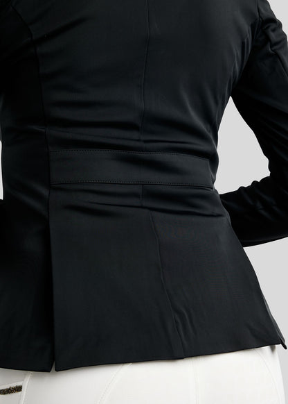 MoEve Softshell Americana de Concurso detalles Golden Quartz - Negro
