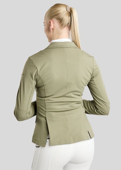 MoEve Softshell Americana de Concurso detalles Golden Quartz - Dusty Green