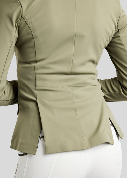 MoEve Softshell Americana de Concurso detalles Golden Quartz - Dusty Green