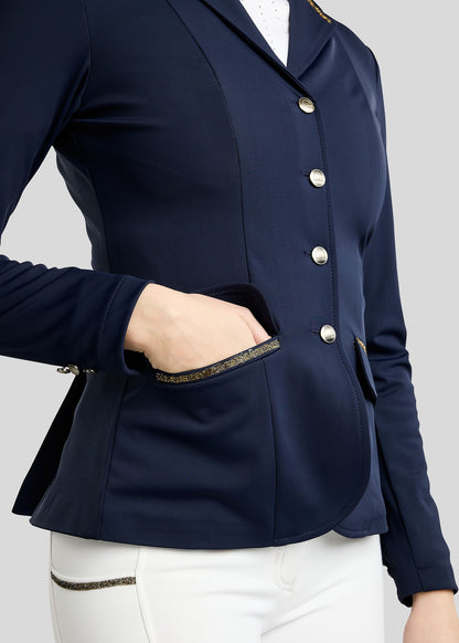 MoEve Softshell Americana de Concurso detalles Golden Quartz - Navy