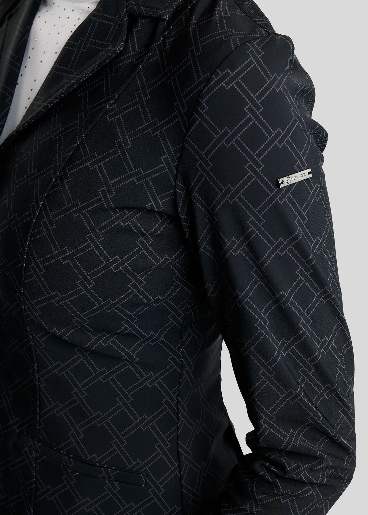 MoLeia  Americana Softshell de Concurso Montar Lumber Check - Negro
