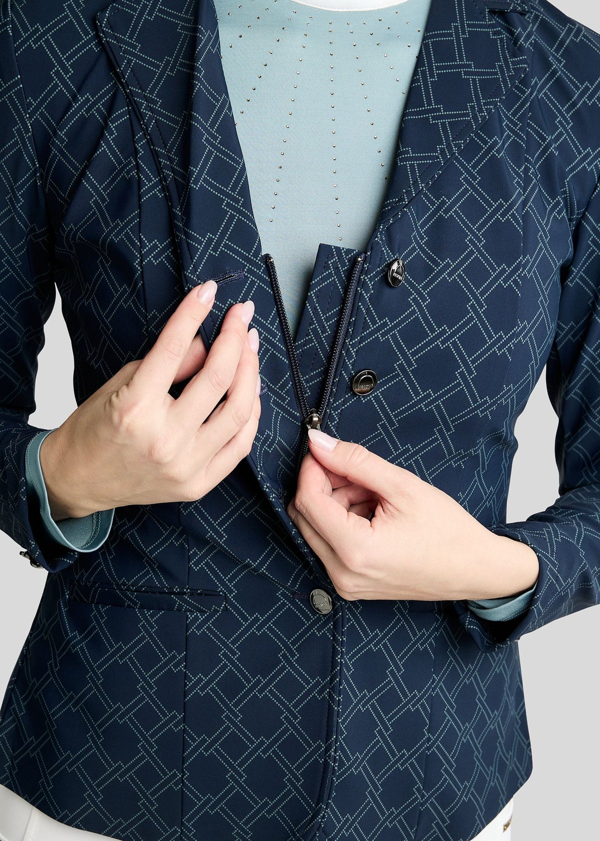 MoLeia  Americana Softshell de Concurso Montar Lumber Check - Navy