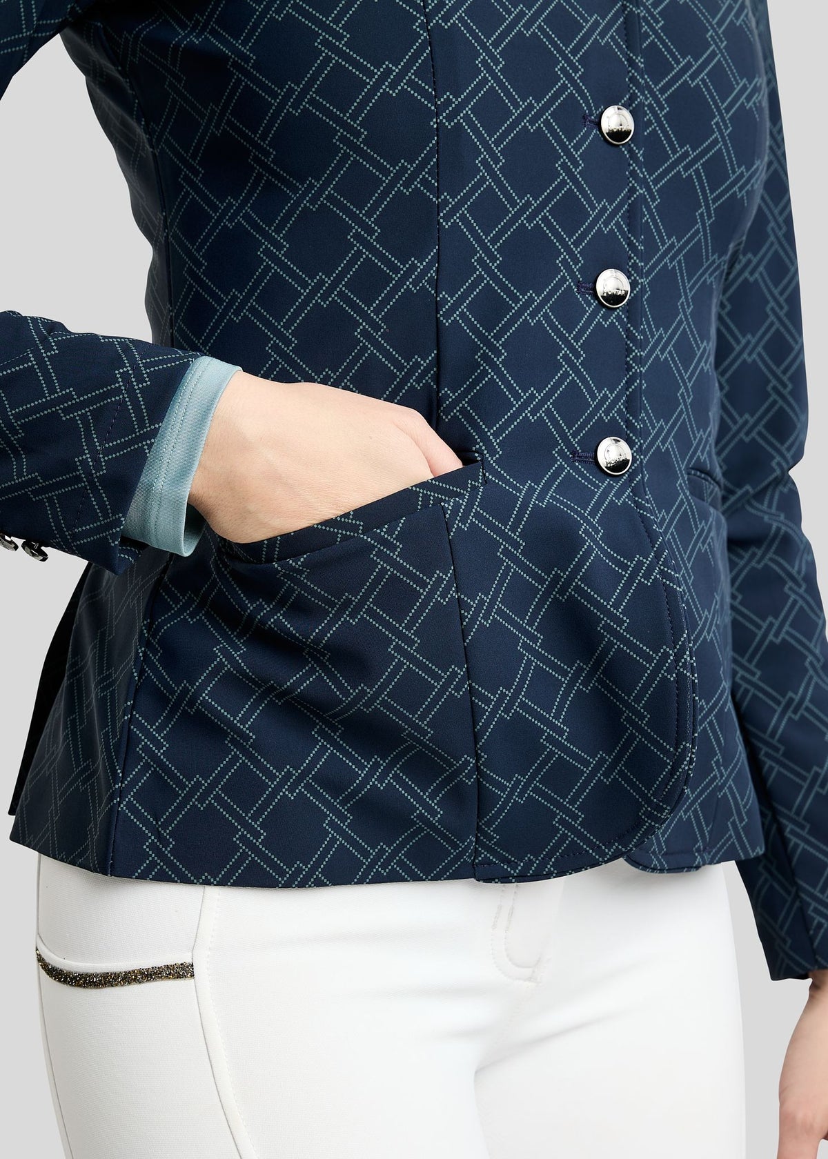 MoLeia  Americana Softshell de Concurso Montar Lumber Check - Navy