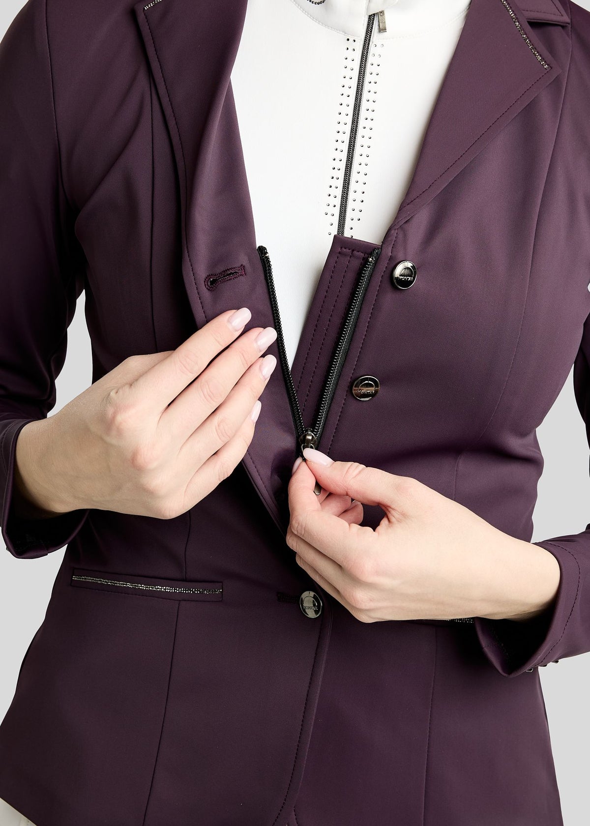 MoKira Softshell americana de concurso detalles Gun Metal - Fig