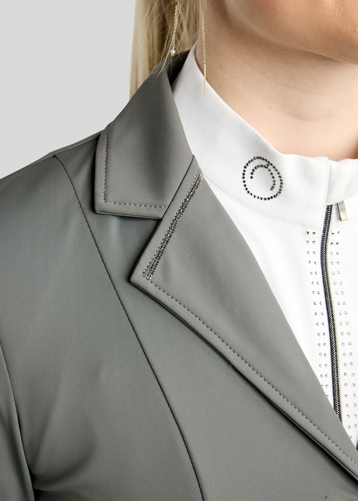 MoKira Softshell americana de concurso detalles Gun Metal - Gris