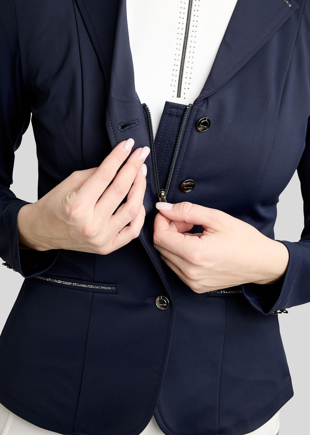 MoKira Softshell americana de concurso detalles Gun Metal - Navy