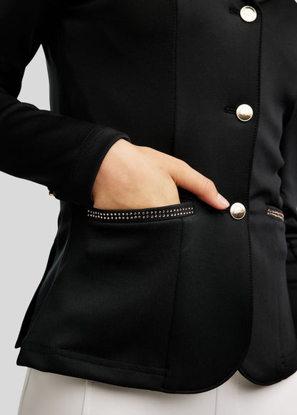 MoEverlisa Junior americana concurso con Champagne Crystals - Negro