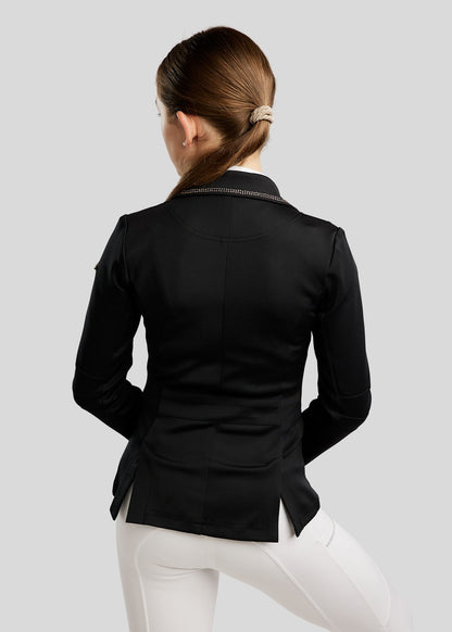 MoEverlisa Junior americana concurso con Champagne Crystals - Negro
