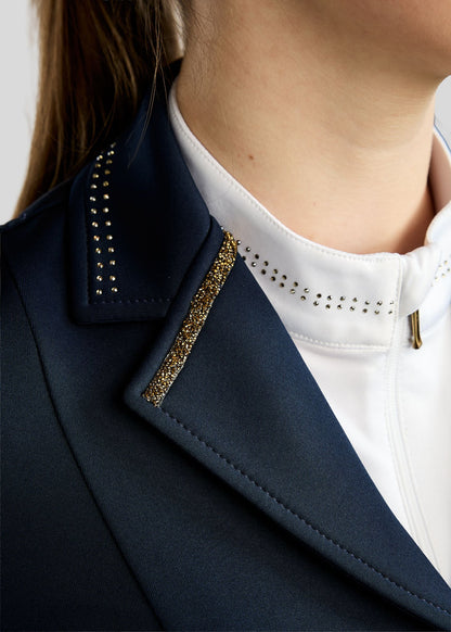 MoEve Junior Softshell Americana de Concurso detalles Golden Quartz - Navy