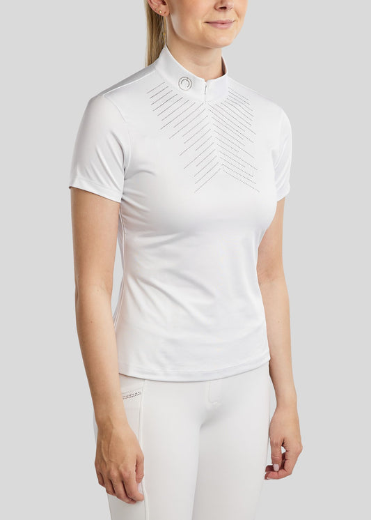 MoSparkle Polo de concurso – Blanco