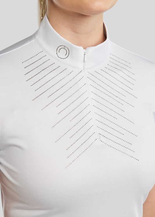 MoSparkle Polo de concurso – Blanco