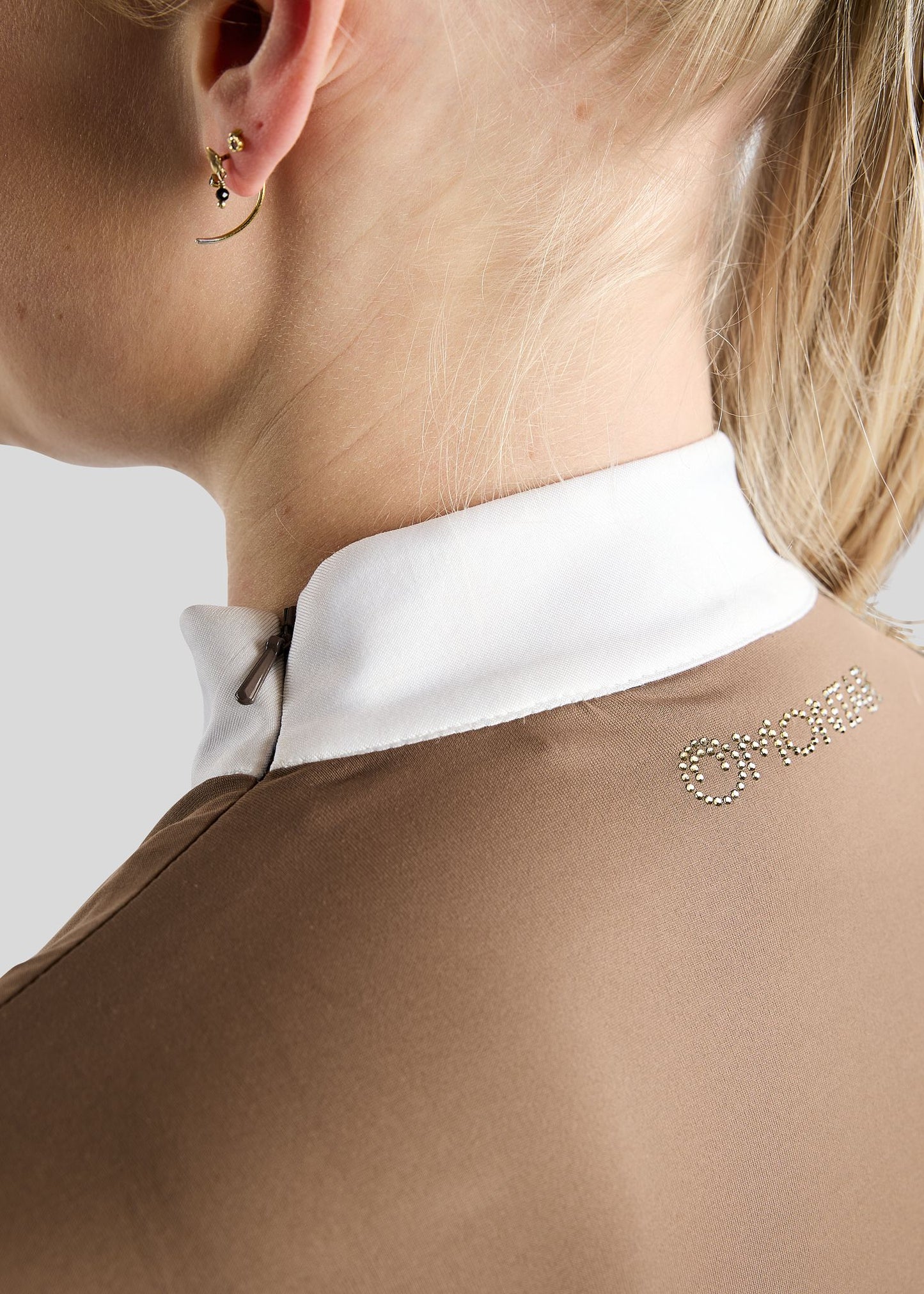 MoEve Polo concurso  manga larga - Nougat Brown