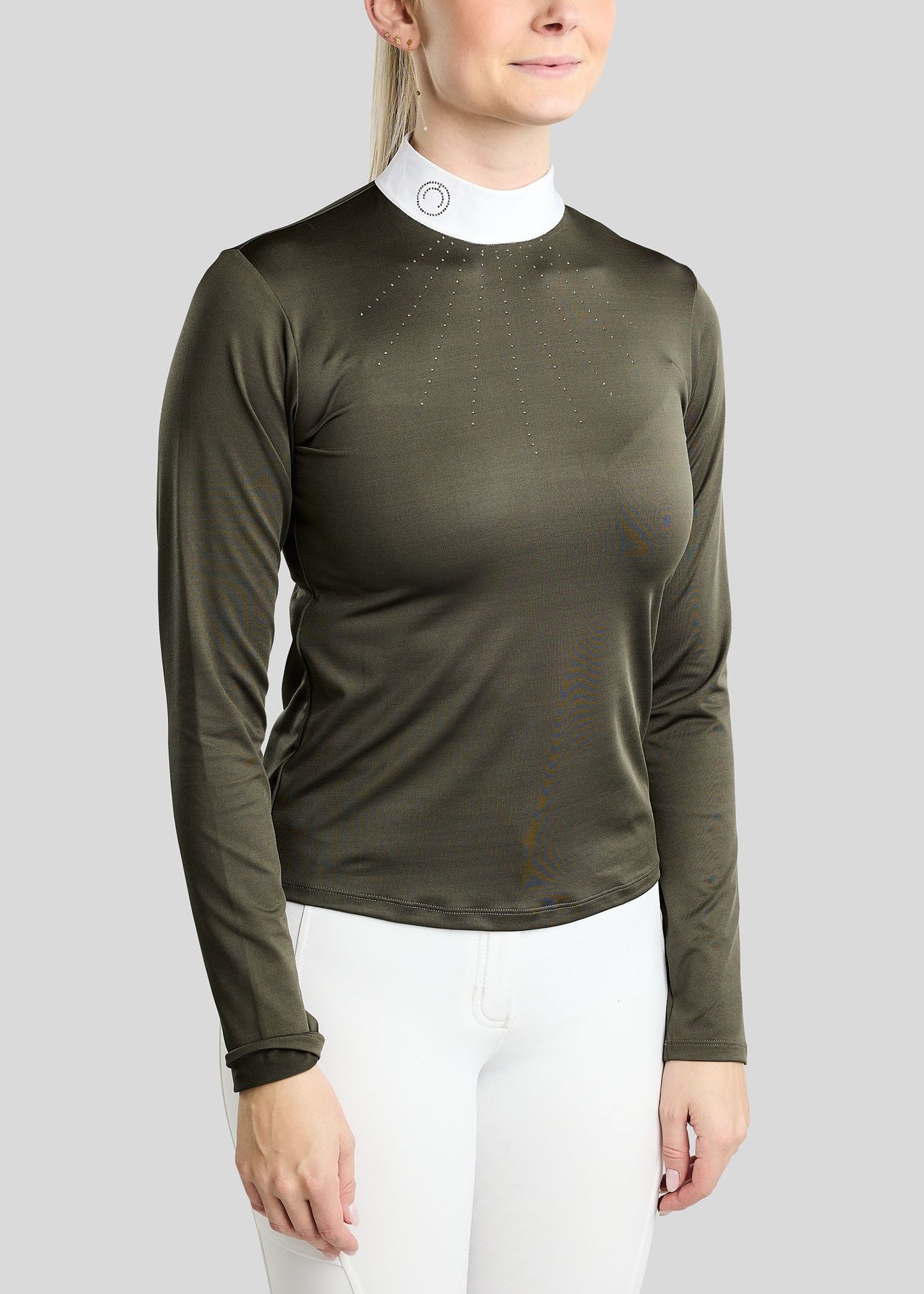 MoEve Polo concurso  manga larga - Forest Green