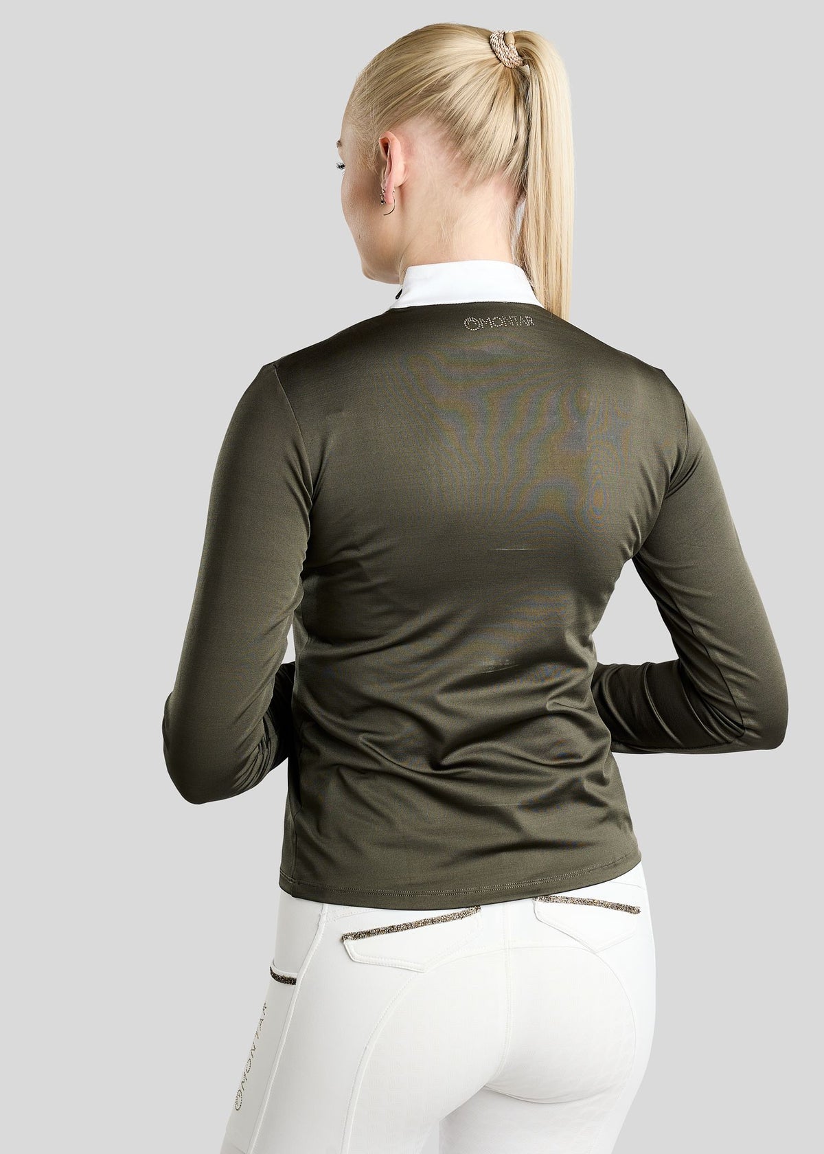 MoEve Polo concurso  manga larga - Forest Green