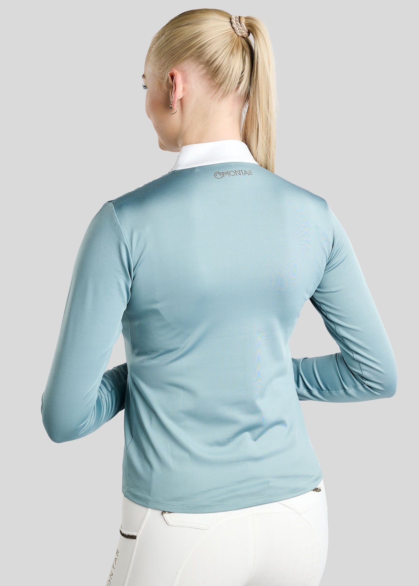 MoEve Polo concurso  manga larga - Smooky Blue