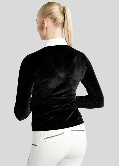 MoValerie Polo de Concurso Montar - Velvet con Cristales Golden Quartz