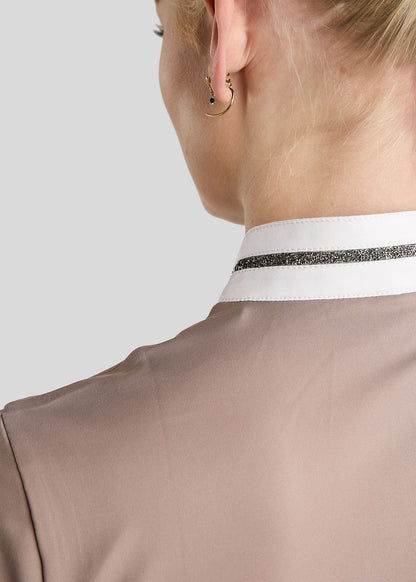 MoMaisy Polo de Concurso con detalles Gun Metal - Pearl Grey