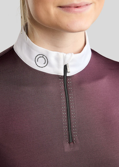 MoMaddy polo concurso manga corta con detalles Gun Metal - Fig